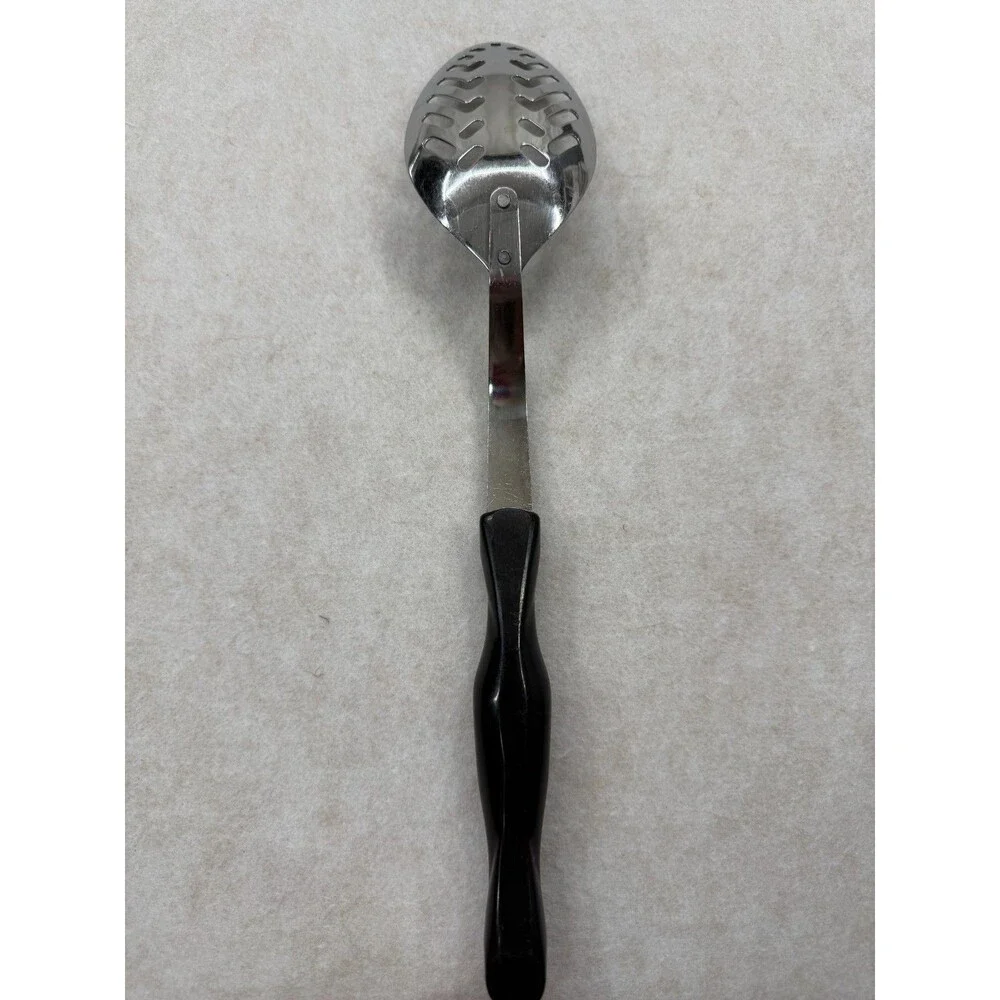 CUTCO Lot of 5 Serving Utensils Black Handles 17KD 17JI Slot Spoon Turner Whisk